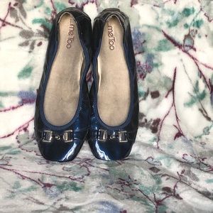Me Too ballet flats Navy Patent